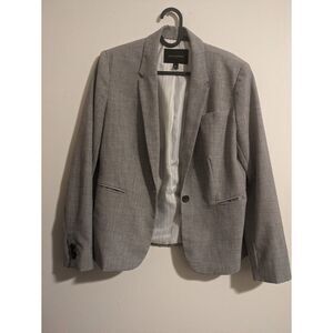 banana republic gray suit jacket 8p
